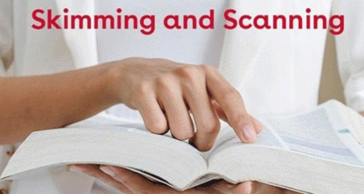 تفاوت skimming and scanning